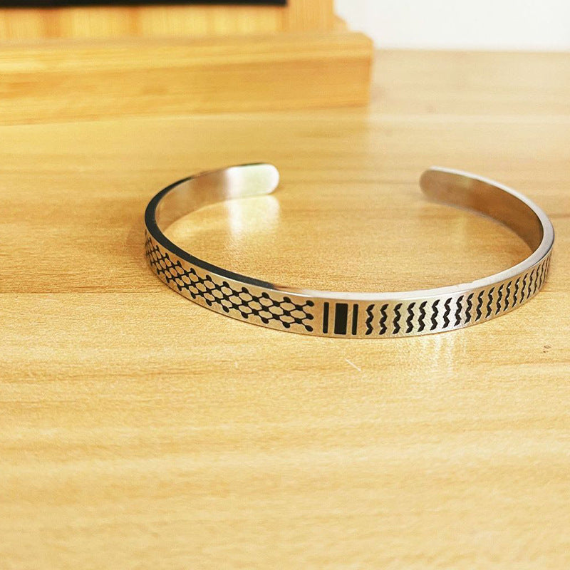 Palestine Ornament Stainless Steel Bracelet