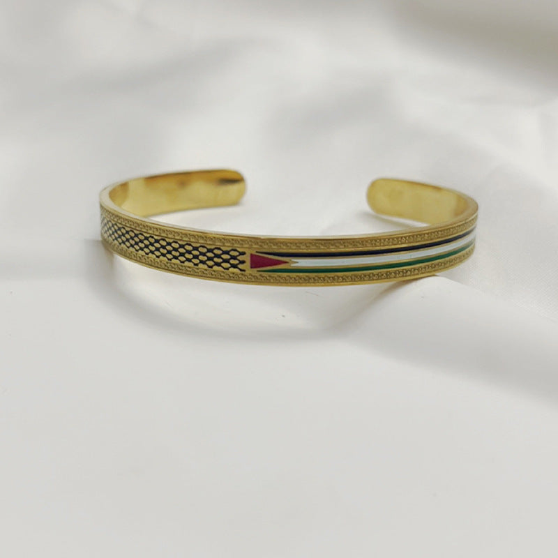 Palestine Ornament Stainless Steel Bracelet
