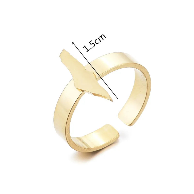 Palestine Map Ring