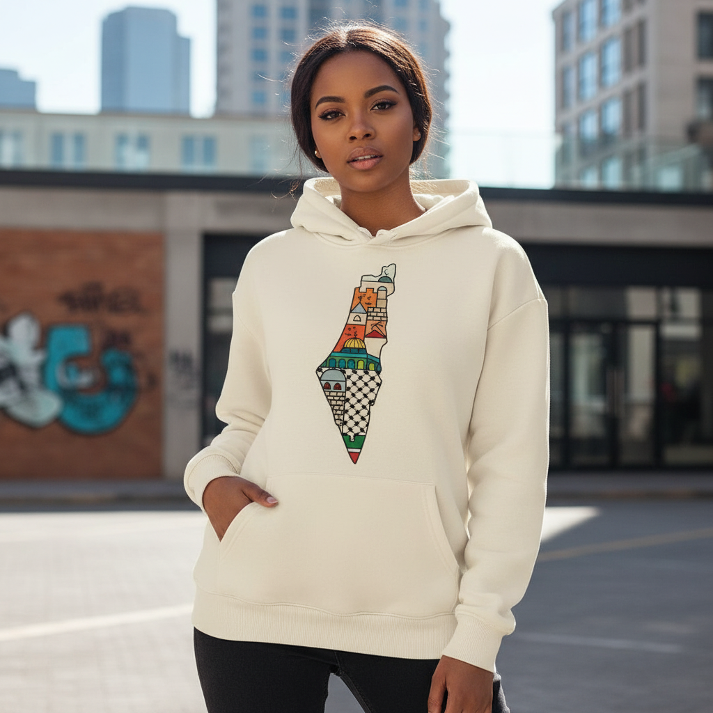 Palestine Hoodie Women Designer Graphic Female