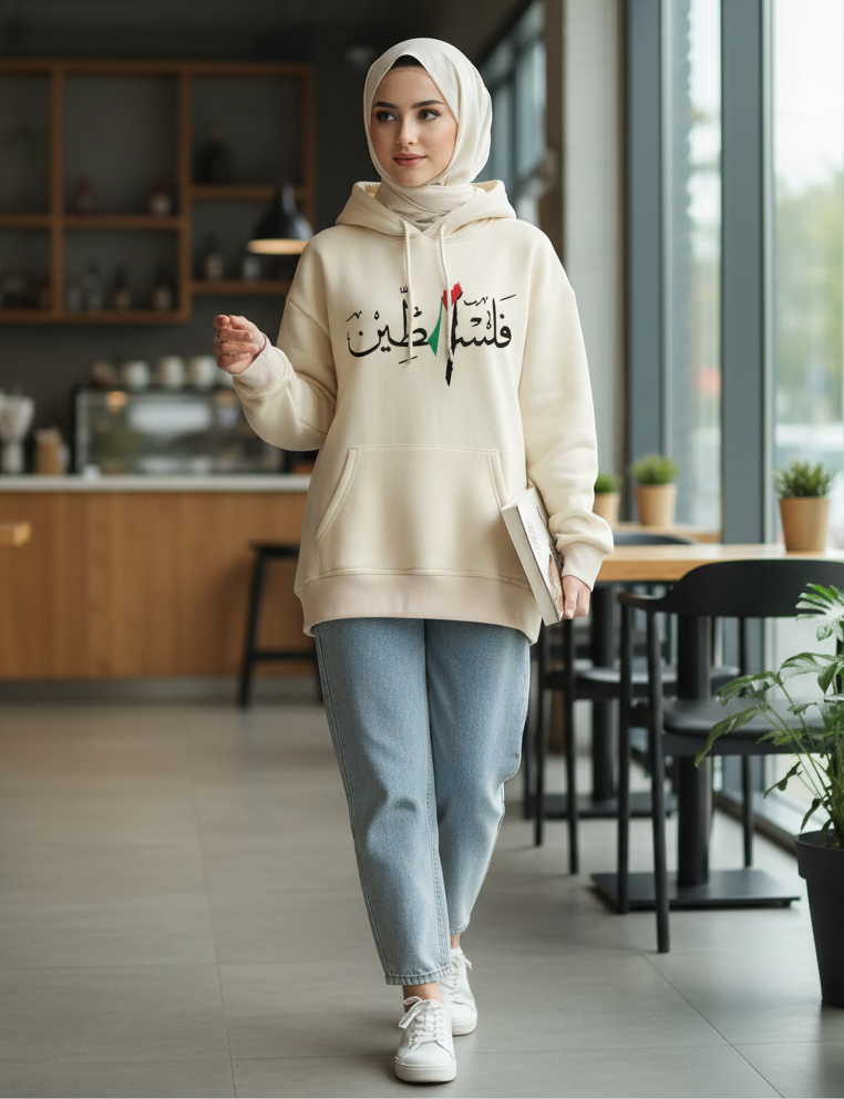 Palestine Hoodie Women Designer Graphic Female