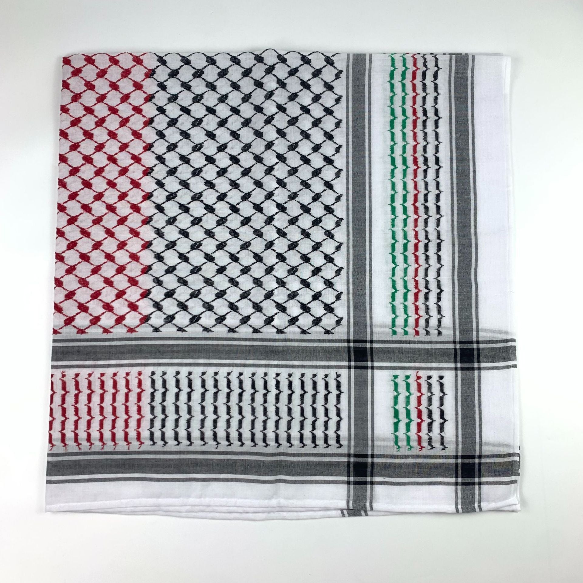 Keffiyeh Jacquard Square Scarf