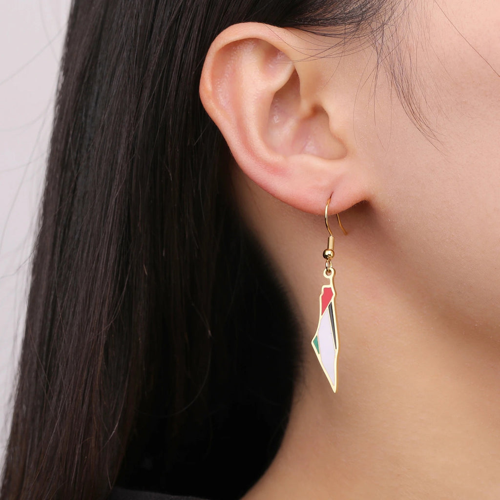 Palestinian Map Earrings