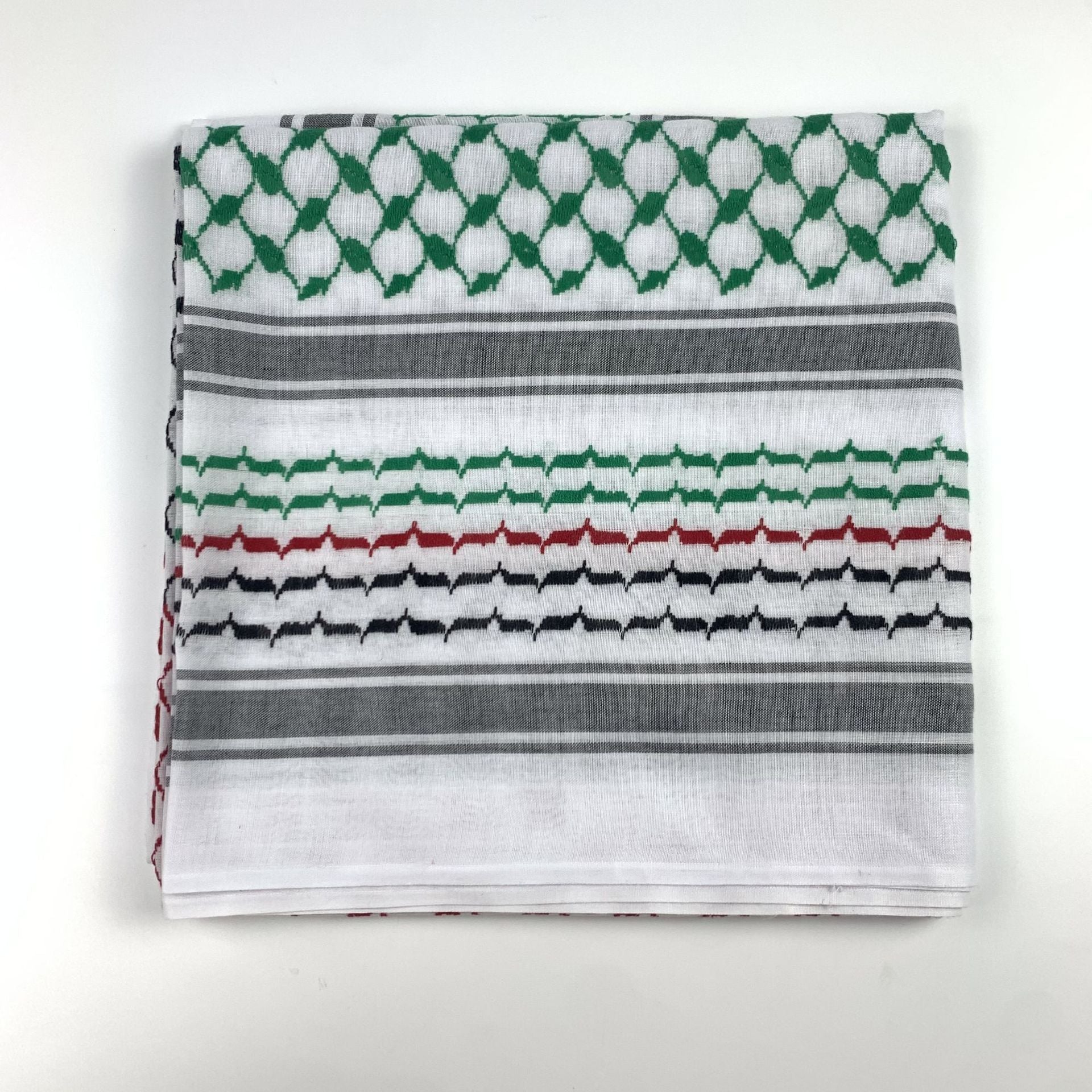 Keffiyeh Jacquard Square Scarf