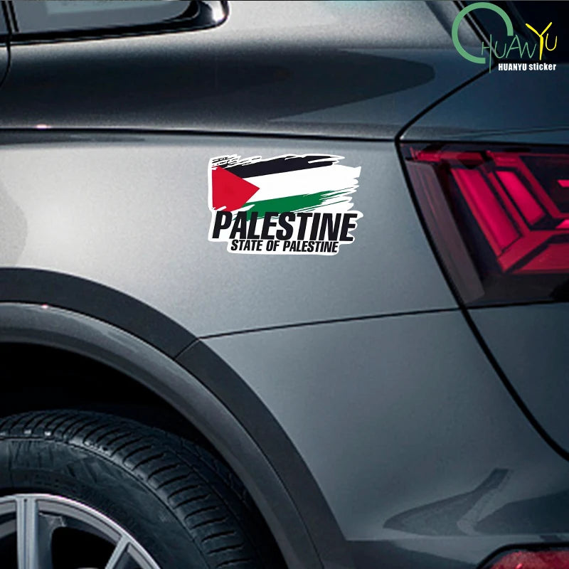 Palestine Flag Bumper Stickers Motorcycle Racing National Flag Off Road Decal World Peace Stickers