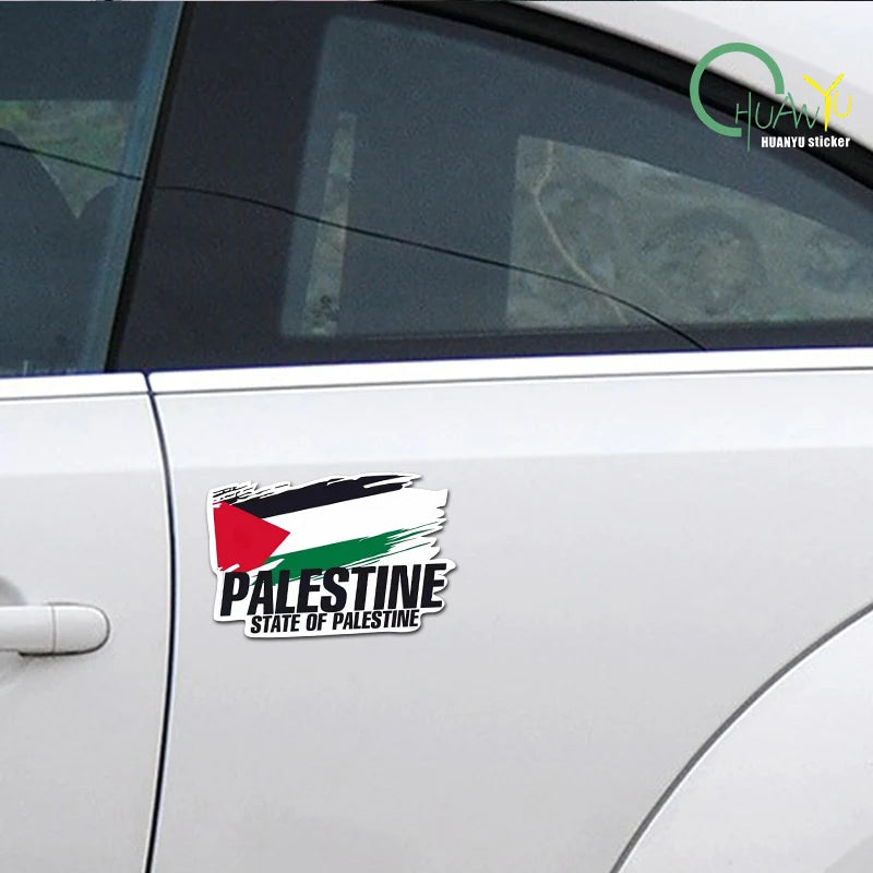 Palestine Flag Bumper Stickers Motorcycle Racing National Flag Off Road Decal World Peace Stickers