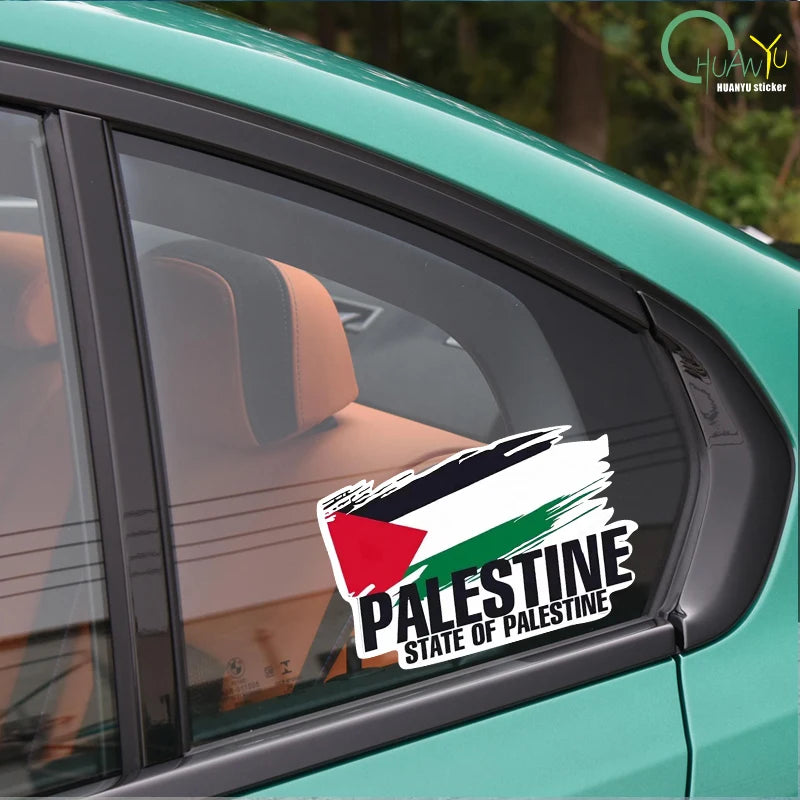 Palestine Flag Bumper Stickers Motorcycle Racing National Flag Off Road Decal World Peace Stickers