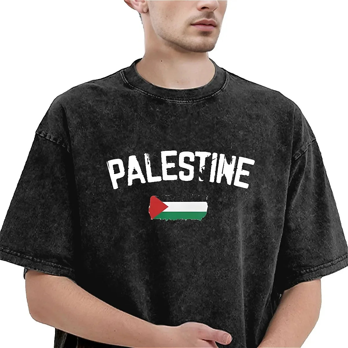 Palestine Flag Oversized T-Shirt