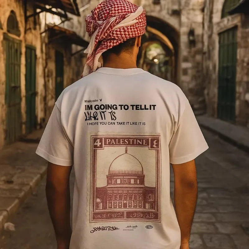 Oversize T-Shirt with Jerusalem Stamp