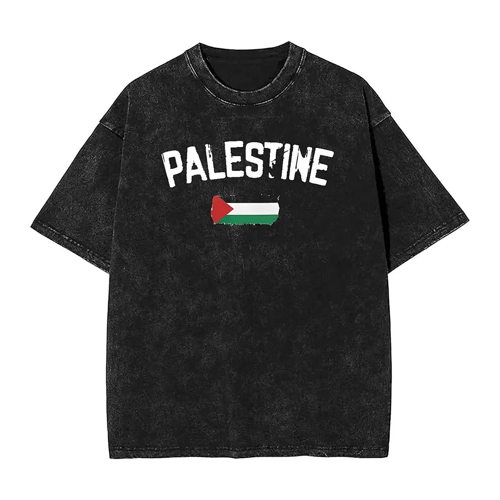 Palestine Flag Oversized T-Shirt