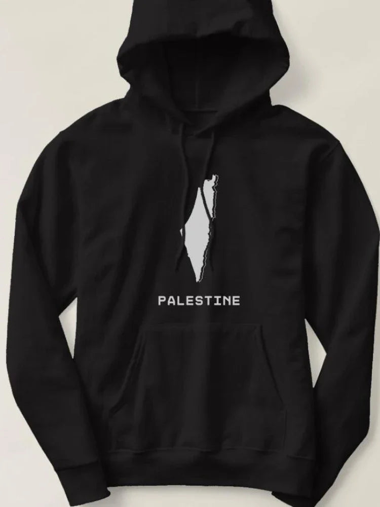 Palestine Map Flag Hoodie