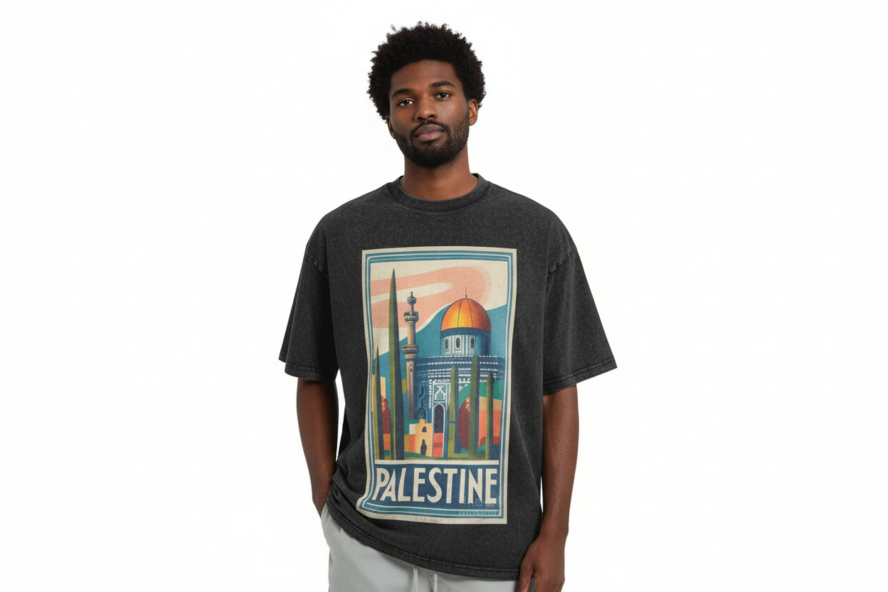Vintage Palestine Jerusalem Washed T-Shirt