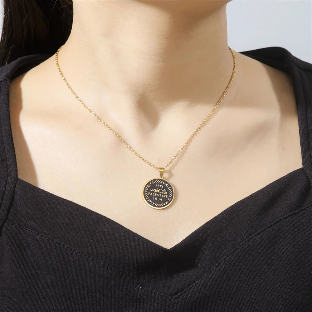 Retro Palestine Pendant Necklaces