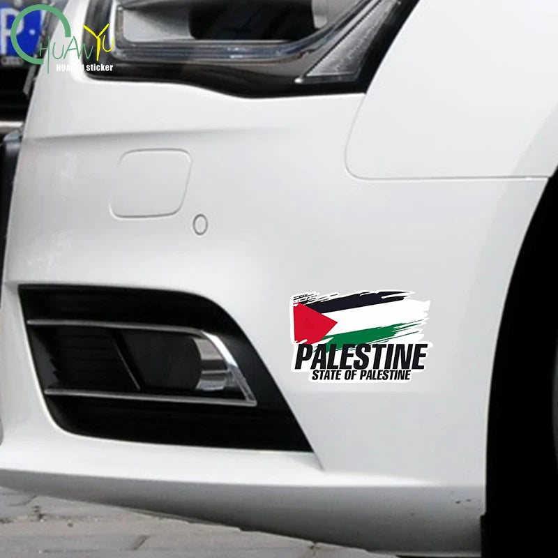 Palestine Flag Bumper Stickers Motorcycle Racing National Flag Off Road Decal World Peace Stickers