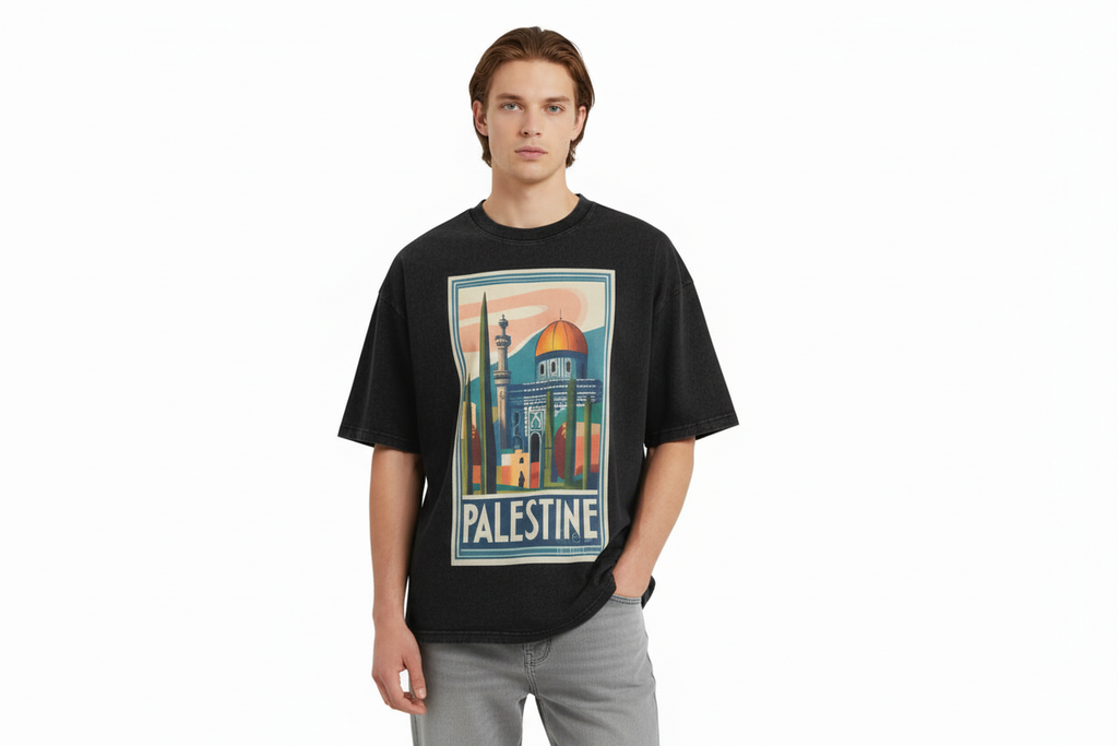 Vintage Palestine Jerusalem Washed T-Shirt