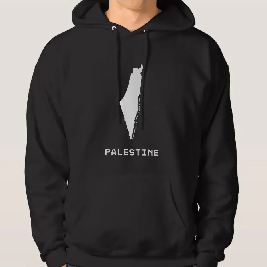 Palestine Map Flag Hoodie