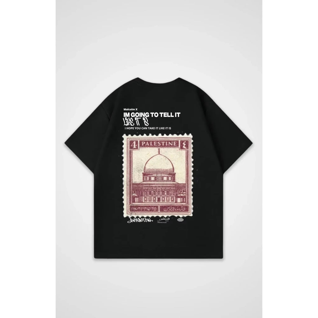 Oversize T-Shirt with Jerusalem Stamp