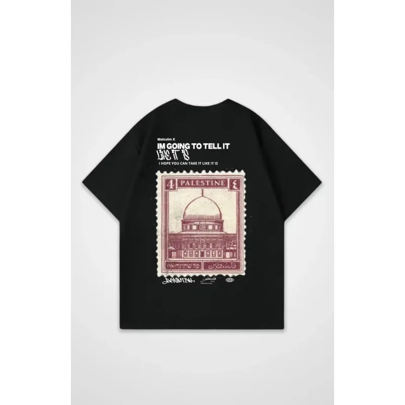 Oversize T-Shirt with Jerusalem Stamp