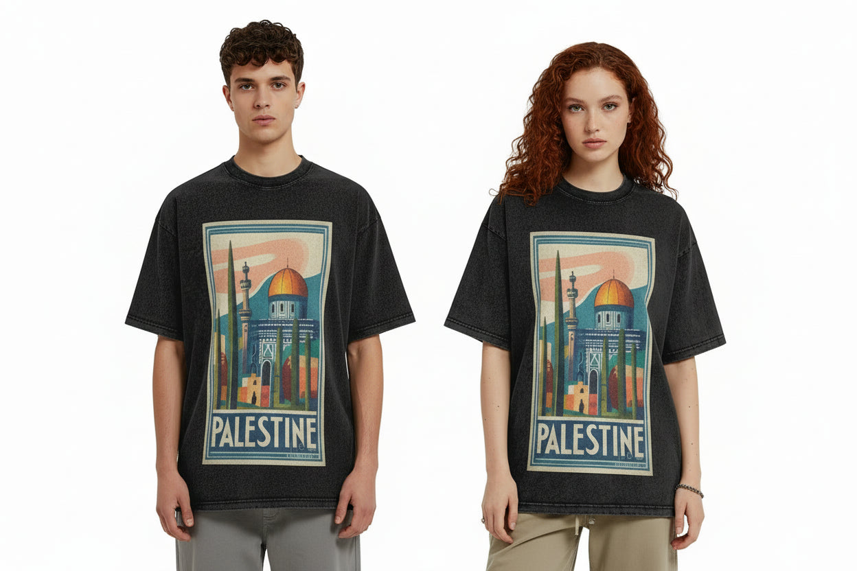 Vintage Palestine Jerusalem Washed T-Shirt