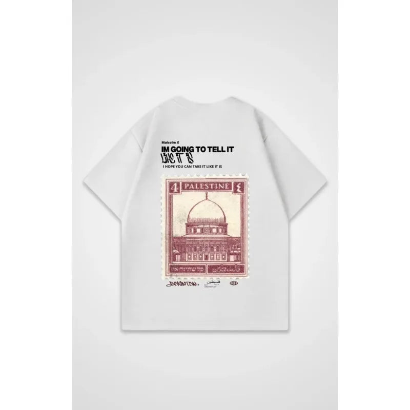 Oversize T-Shirt with Jerusalem Stamp