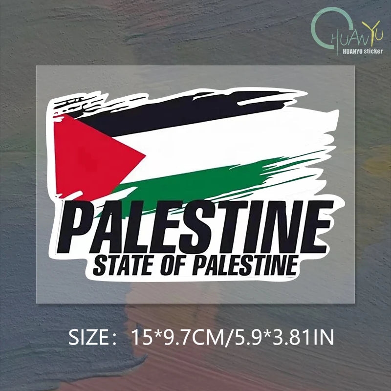 Palestine Flag Bumper Stickers Motorcycle Racing National Flag Off Road Decal World Peace Stickers