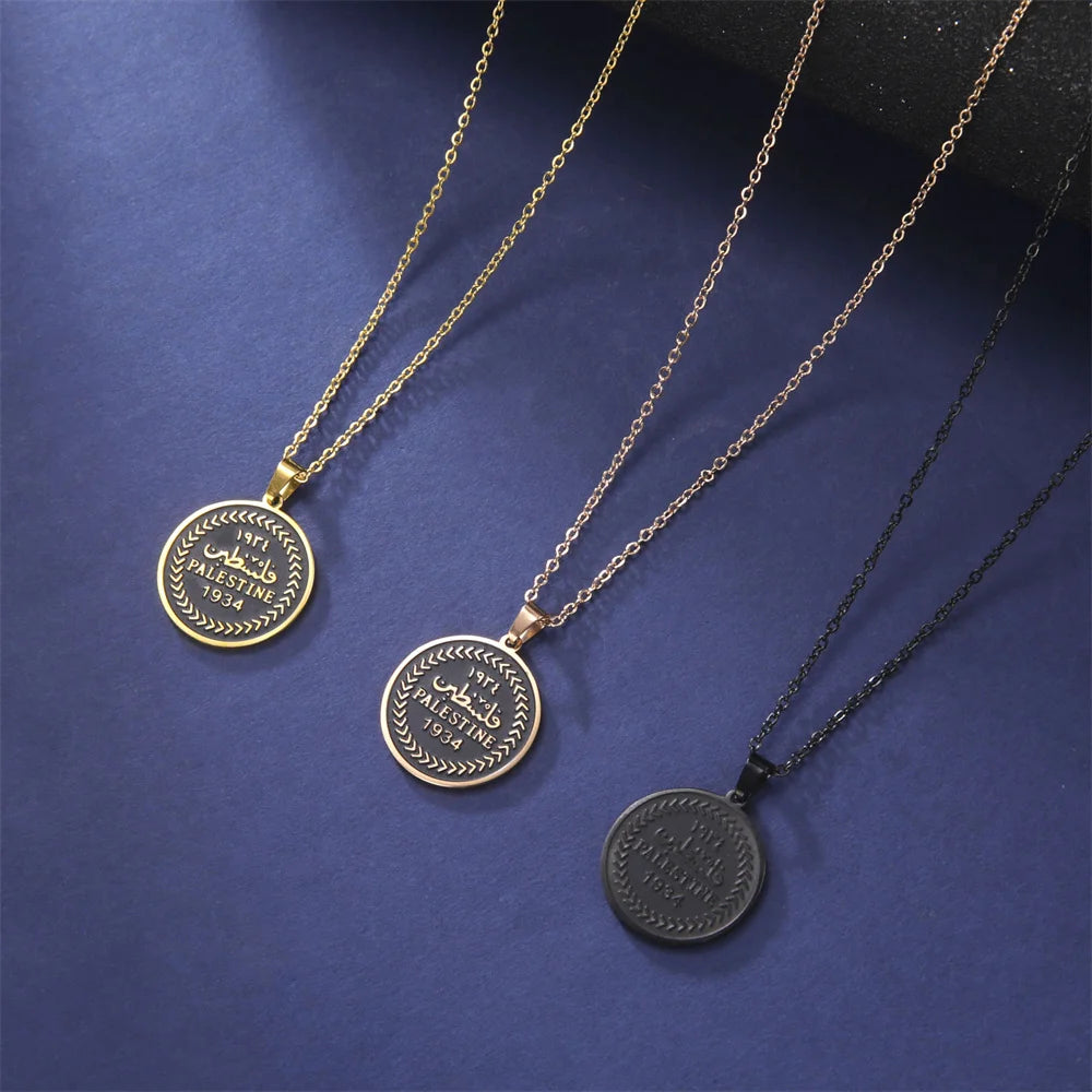 Retro Palestine Pendant Necklaces