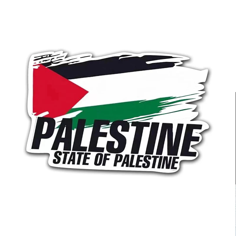 Palestine Flag Bumper Stickers Motorcycle Racing National Flag Off Road Decal World Peace Stickers