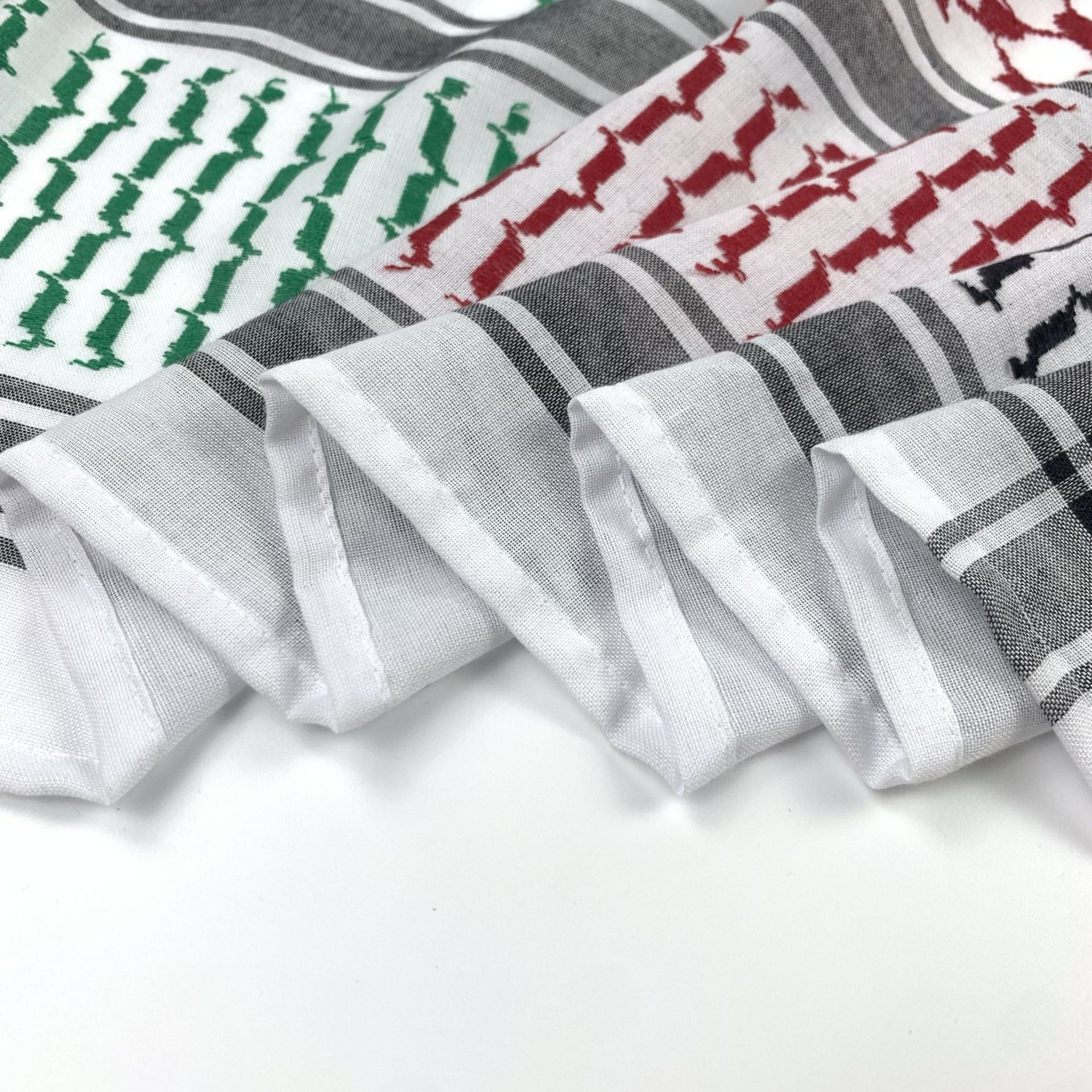 Keffiyeh Jacquard Square Scarf