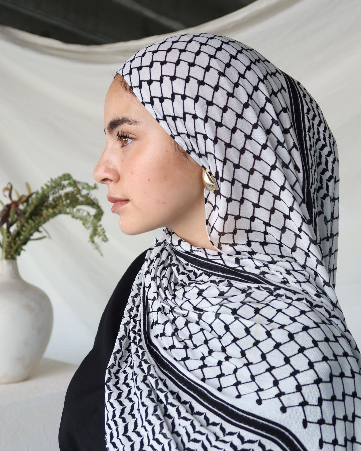 Palestine Keffiyah printed Headscarf
