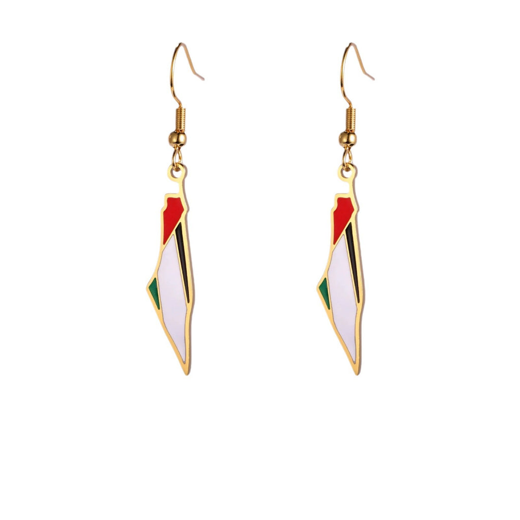 Palestinian Map Earrings