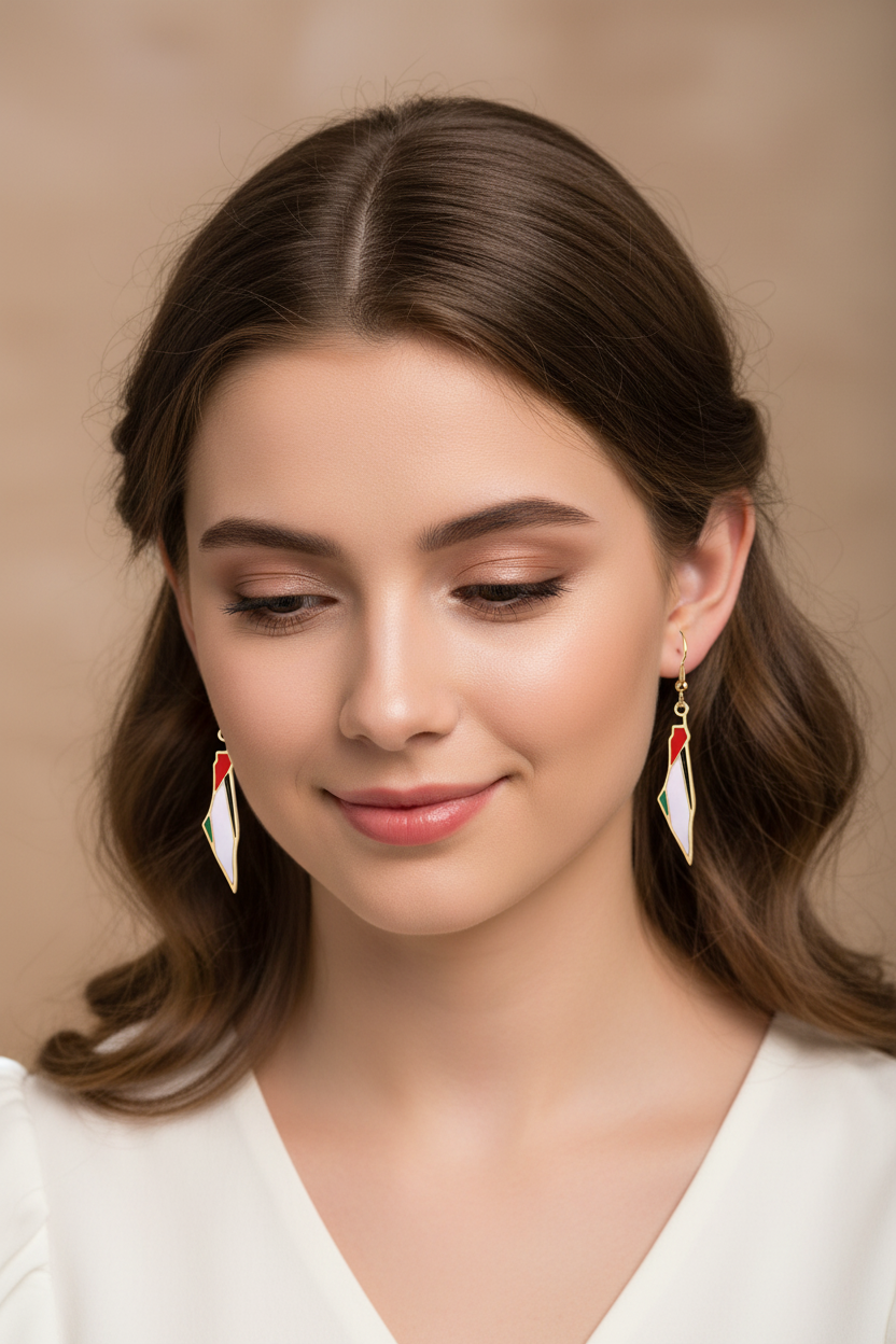 Palestinian Map Earrings