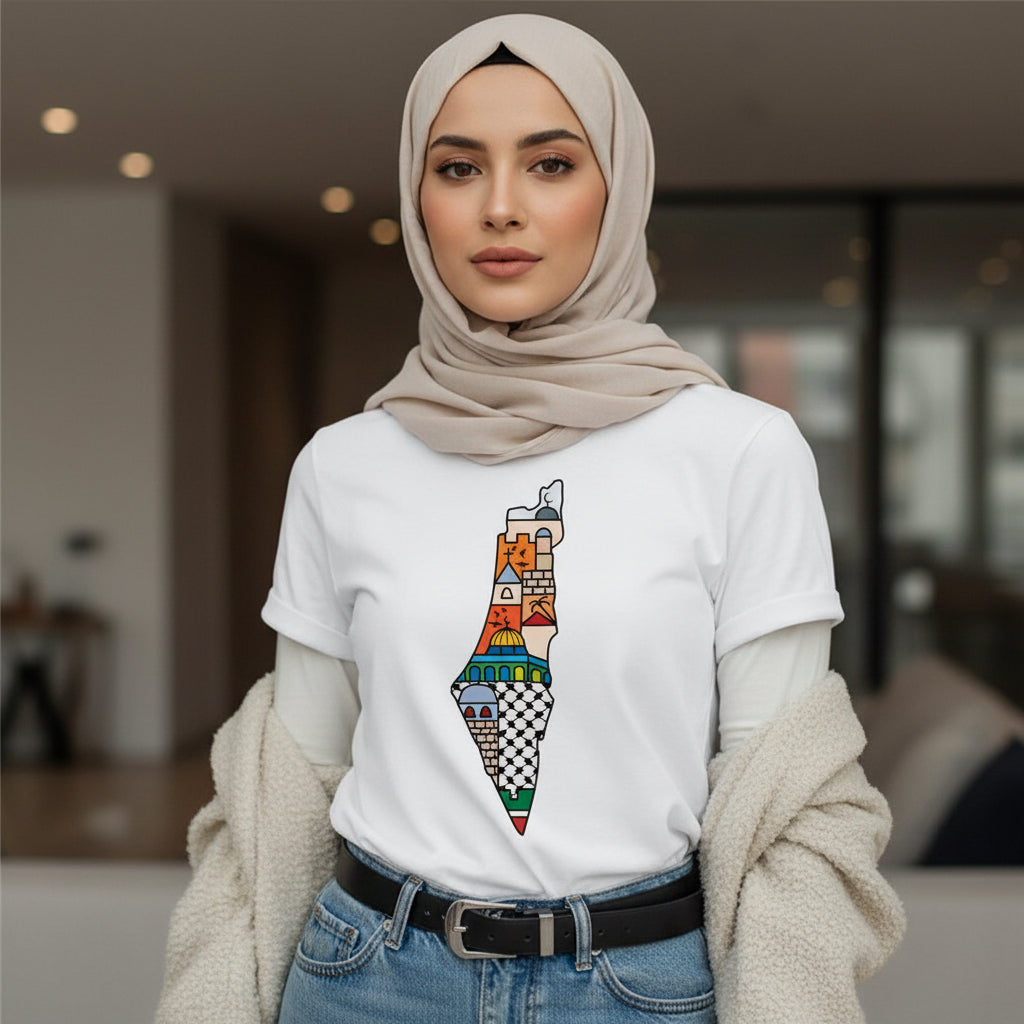Palestine T-shirts Comic Paint